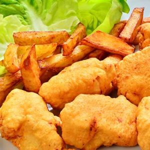Chicken Nuggets and Chips